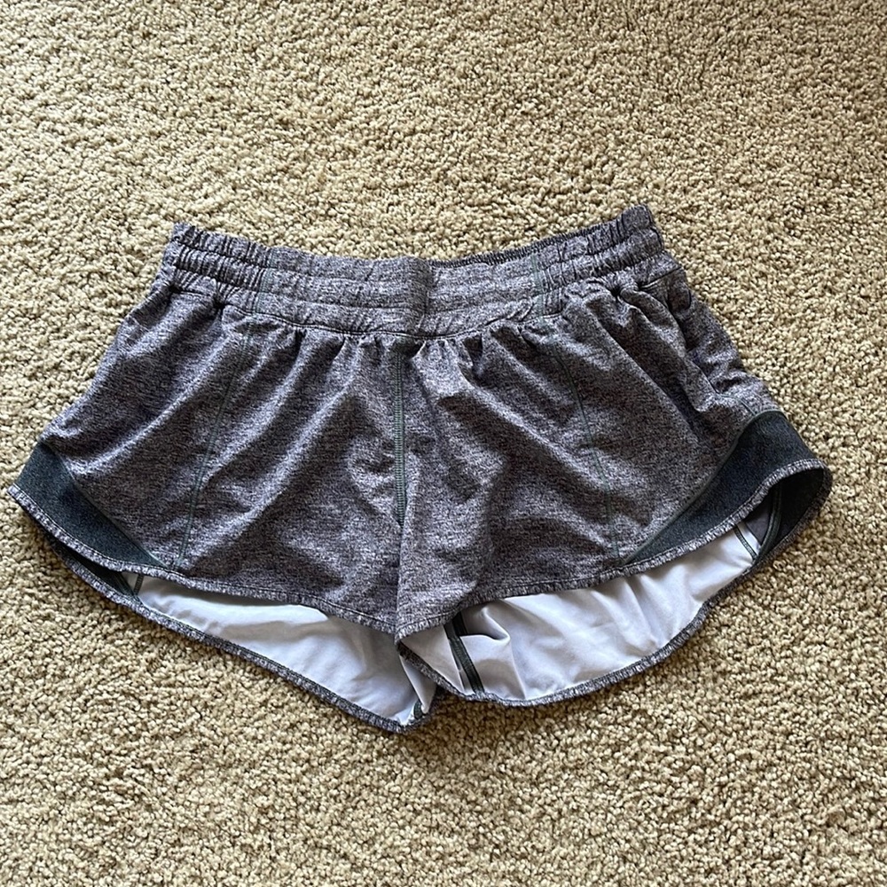 Grey Lululemon Hotty Hot Shorts